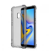 Blogy Galaxy J6 ile Uyumlu Crystal Fit Kılıf Smoke Black
