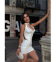 Morliva zirkon taş detaylı mini ikili takım 788