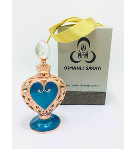 Osmanlı Sarayı Harem Kokusu Pembe Kalp Tasarım Şişe 12Gr
