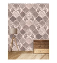 Dreamwall 3 Boyutlu Seramik Desenli Silinebilir Sağlıklı Tekstil Duvar Kağıdı (Çok Renkli)