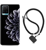 Vivo Y11S Y21S Y20 Y20S Y70 Kılıf Boyun Askılı Silikon Çiçekler 1639