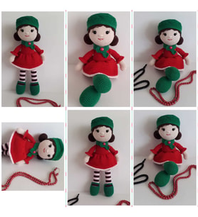 Şapkalı Bebek Amigurumi Organik Oyuncak