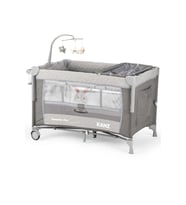 Kanz Sleepside +Plus Anne Yanı Park Yatak ve Oyun Parkı Gri (A.Siyah)