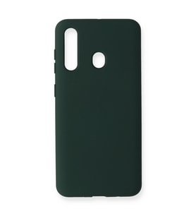 Samsung Galaxy M40 Kılıf Nano İçi Kadife Silikon - Koyu Yeşil