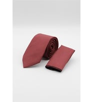 Kırmızı Desenli 7 Cm Kravat 1090260117