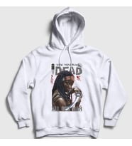 Presmono Unisex Beyaz Fight Michonne The Walking Dead Kapüşonlu Sweatshirt 399760tt
