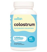 Wellah Pasteurized Colostrum (1,000mg) 120 Capsules - Bovine Colostrum, 60 Servings.Abd Menşei (Renksiz)