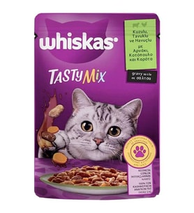 Whiskas TastyMix Kuzulu Havuçlu Kedi Maması 85 gr