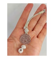 Bakır El İşi Kazaz Püskül & 2 Habbeli Takım (52034)