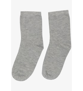Artı Kız Çocuk Soket Çorap Basic 1-10 Yaş, Gri Melanj