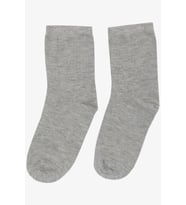 Artı Kız Çocuk Soket Çorap Basic 1-10 Yaş, Gri Melanj