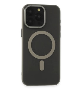 iPhone 15 Pro Kılıf Lodos Magneticsafe Mat Kapak - Titan Gri
