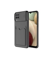Samsung Galaxy M22 Uyumlu Kılıf Zore Kartix Kapak (Siyah)