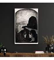 Tekli Dikey Kanvas Edvard Munch Attraction I