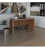 Kenzlife ofis masası miyamoto cvz sol 75*120*60 raflı dolap bilgisayar çalışma masası (Karışık)
