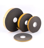 YAPIŞKANLI POLİETİLEN SÜNGER ŞERİT 2*15 MM (25 METRE) (Siyah - Füme)