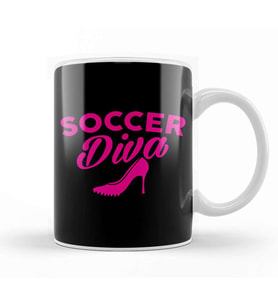 Soccer Diva Cute   s Soccer Player Girls Kupa Bardak Porselen
