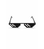 Pixel Thug Life Gözlük Deal With It 8-Bit Piksel Tasarım Eğlenceli Parti & Sosyal Medya