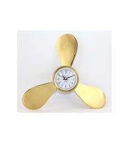 Kişiye Özel Pirinç Duvara Asmalı Pervane Tasarımı Saat - 26cm
