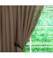 Lexroo Emelia Orijinal Vual Panel 182,88 cm, Boz Kahverengi, 152,4 cm G x 182,88 cm U