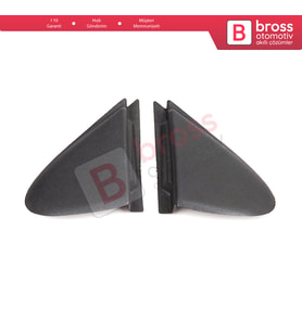 Renault Megane MK3 Fluence için Yan Ayna Köşe Plastiği Bakaliti Seti 638750012R 638740012R