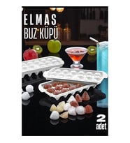 Buz Kalıbı ELMAS İçecek Buz Kalıbı - Mutfak Buz Kalıbı Kolay Çıkarılır Buz Kalıbı 2 ADET 721629