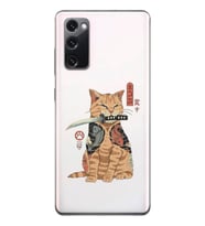Samsung Galaxy S20 FE Uyumlu Catana Kedi Tasarımlı Şeffaf Telefon Kılıfı