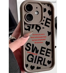 iPhone 12 Kılıf Kamera Korumalı Baskılı Arka Yüzey Klas Kapak (Siyah)