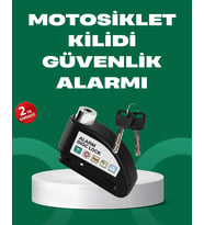 Motosiklet Scooter Bisiklet Tekerlek Disk Kilidi Alarmlı Güvenlik