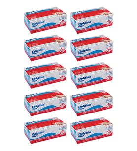 Dolphin Beyaz Vinil Eldiven Pudrasız (S) 100lü Paket 10 Adet