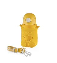 Shotay ST-8816 480ml Askılı Silikon Kılıflı Pipetli Sarı Çelik Matara