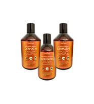 Dermatin Ginseng Shampoo - 3 Adet Saç Uzatan Saçı Güçlendiren ve Besleyen Ginsengli Şampuan500 ml