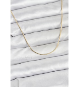 CM 14K Gold Renk Yılan Zincir Model Kadın Kolye