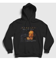 Presmono Unisex Siyah Eppur Si Muove Haggard Kapüşonlu Sweatshirt 79617tt