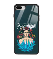 iPhone 7 Plus Beautiful Frida Kahlo Tasarımlı Glossy Telefon Kılıfı