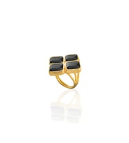 Kadir Jewellery 22 Ayar Altın Kaplama Kadın Zirkon Taşlı Yüzük