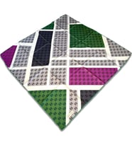 Pierre Cardin Gri Yeşil Karma Desen Tivil İpek Eşarp 8803438-951