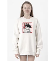 Detective Conan Anime Conan Beyaz Kadın 2ip Sweatshirt
