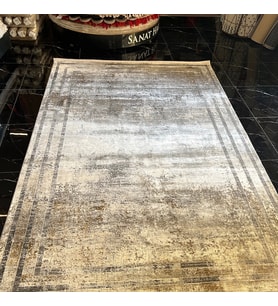 Elexus Halı Valesco 3940 Gri Bakır Modern Salon Halısı (Gri-Bakır)