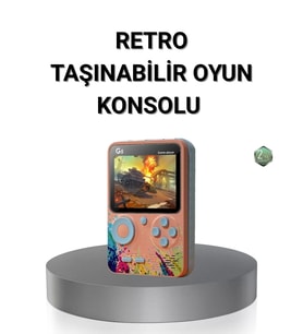 Northcity Retro Taşınabilir Oyun Konsolu - 500 Klasik Oyun ve 3.0 İnç Renkli Ekran