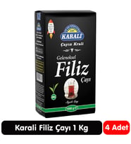 Karali Geleneksel Filiz Siyah Çay 1 Kg 4 Paket