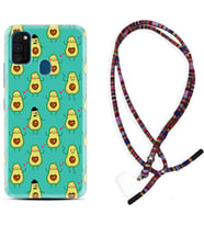 Samsung M21 M22 M23 M30 M31S M32 Kılıf Boyun Asklı Rasta Silikon Oynayan Avokadolar 1770
