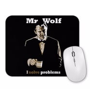 Mr Wolf I Solve Problems Mouse Pad