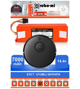 Xiaomi Mi Robot Vacuum S10T 7000mAh Robot Süpürge Bataryası - Gerçek Kapasite, Maksimum Güvenlik