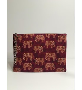 Kırmızı Filler Clutch Çanta