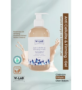 W-Lab Cosmetics Selülit Karşıtı Ve Sıkılaştırıcı Jel 250 ML
