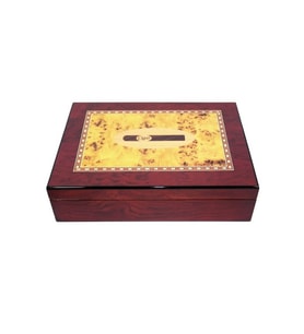 PremiumQuality Fortaleza Kahverengi Sedir Humidor Puro Kutusu