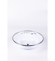 Emaye 24cm Çukur Makarna ve Salata Tabağı, şık ve dayanıklı tasarım