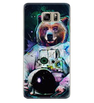 Samsung S7 Edge S20 Fe Plus Ultra S21 S22 Kılıf Boyun Askılı Silikon Astronot Panda 1755