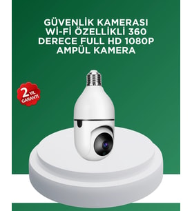 1080p Gece Görüşlü Ampul Güvenlik Kamerası - Kablolu Ve Kablosuz Seçenekli
